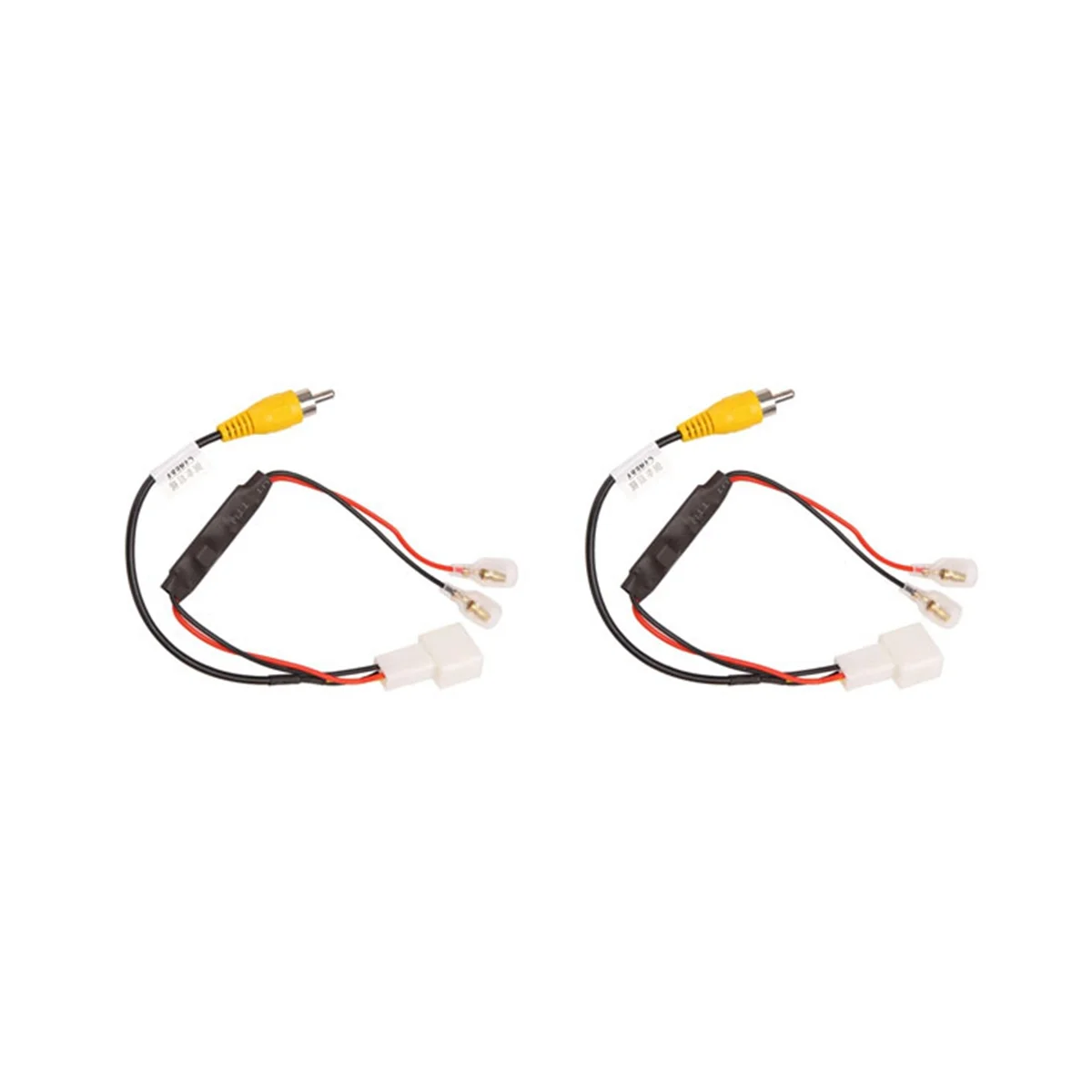 2Pcs 4 Pin Car Reverse Camera Retention Wiring Harness Cable Plug Adapter Connector Fit for Toyota