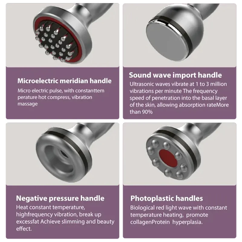 Máquina ardente gorda ultrassônica, escultor do corpo, dispositivo do emagrecimento da pressão negativa, máquina microeletrônica do meridiano, 40K 90KPa, 4 em 1