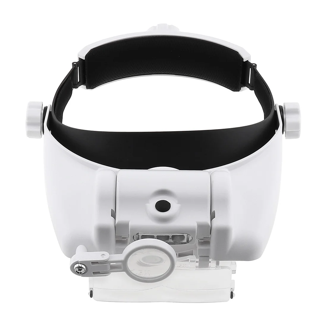 11.5X 6 Amplification Ratio Adjustable Headband Eyeglass Magnifier with 3 LED Lights Reading Books/Drawing Handicraft/Tailorin