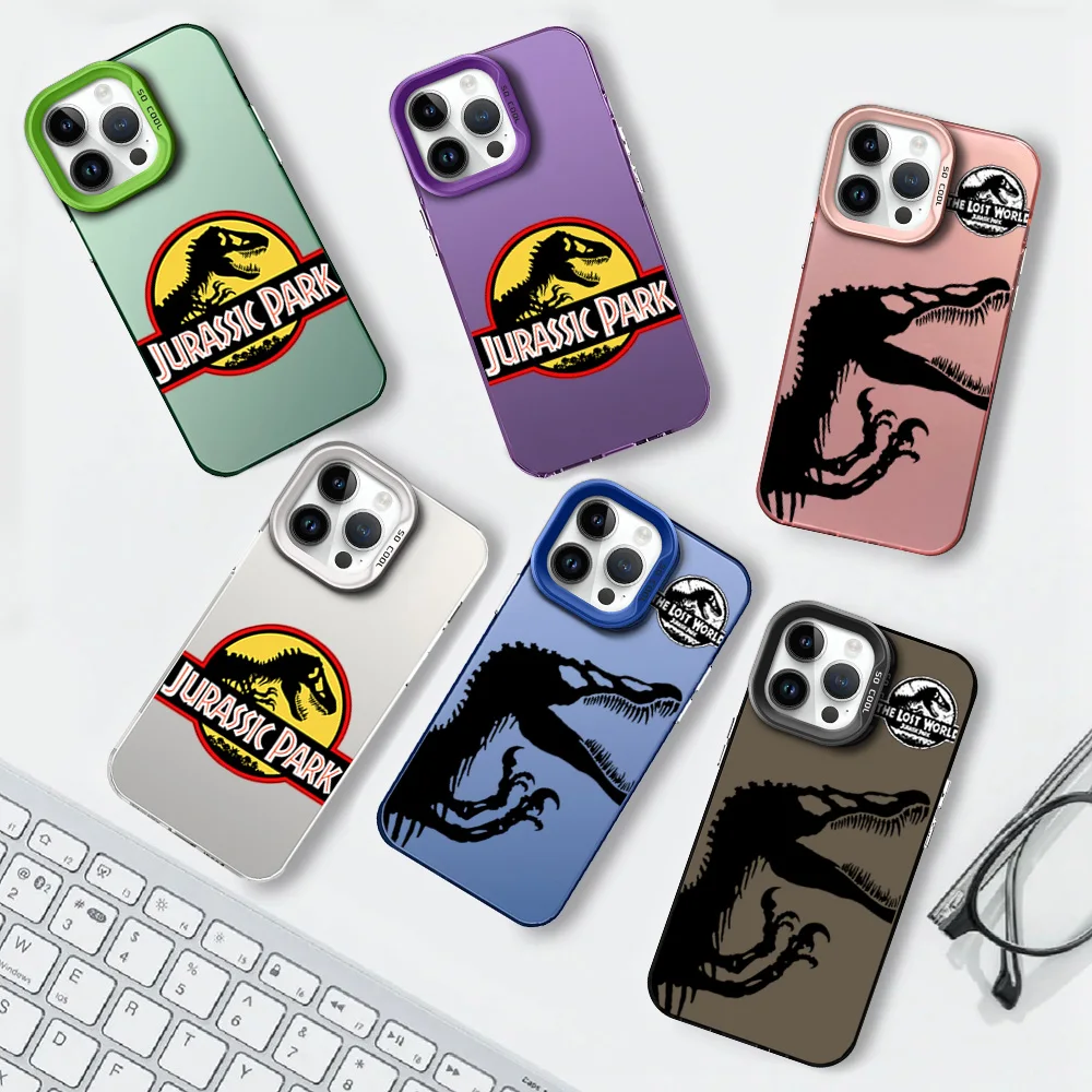 Classic Film J-Jurassic Parks Cool For iPhone 12 11 13 14 15 16 Max Pro Plus Protective Cover IMD Phone Case