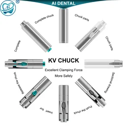 Anpassbare KV Push-Taste Welle Rotor Teile Für Dental High Speed Air Turbine Handstück AI-S-KV