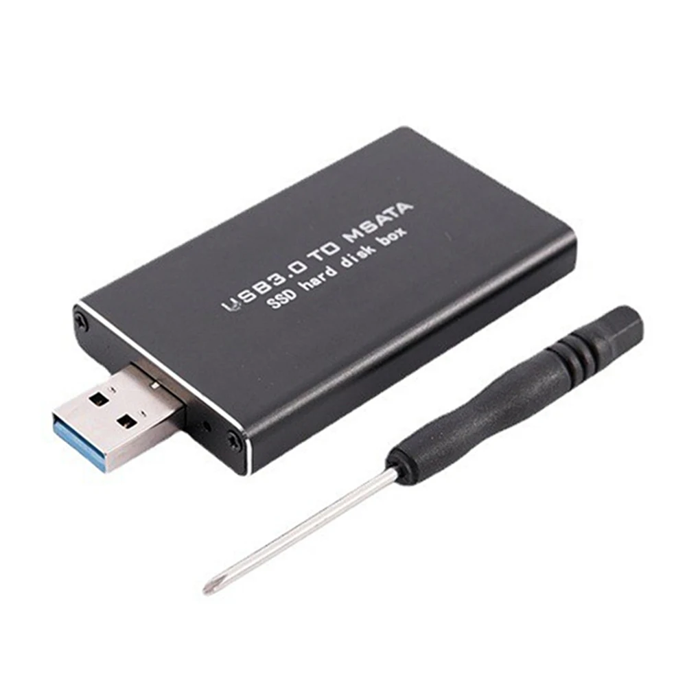 Mini SSD MSATA To USB 3.0 SSD Hard Disk Case 6Gbps SSD Converter Adapter Enclosure Wireless PCI-E Supports 30*30/50 SSD