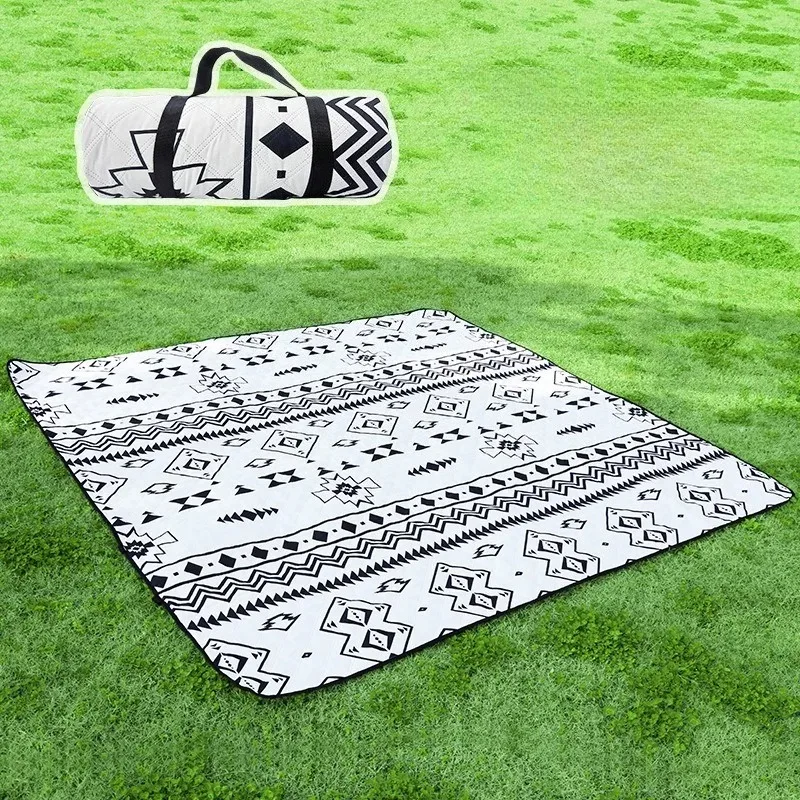 

Ткань Оксфорд, уличный коврик для кемпинга и пикника, влагостойкий, утолщенная алюминиевая пленка, пляжный коврик, износостойкие принадлежности для кемпинга