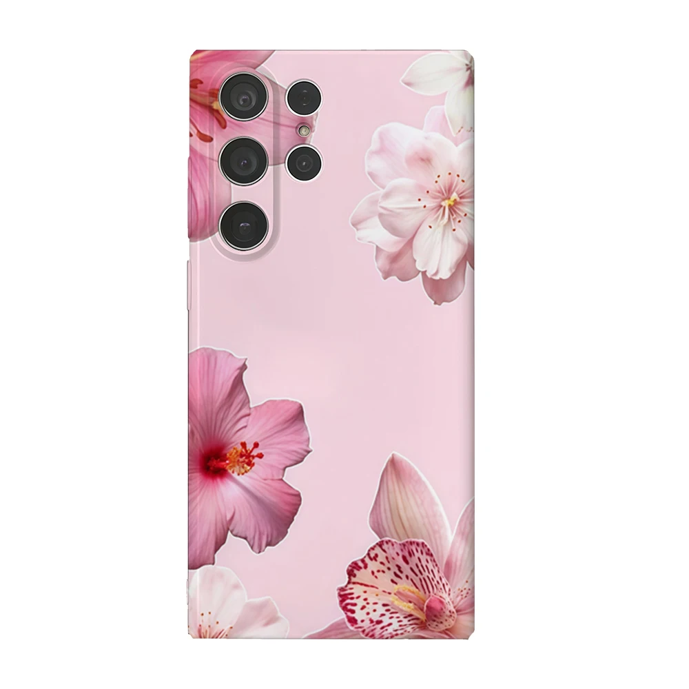 123 حافظة لهاتف سامسونج جالاكسي S25 S24 S23 S22 Ultra Plus A35 A55 A15 لامعة HD غطاء صلب فيلم شل