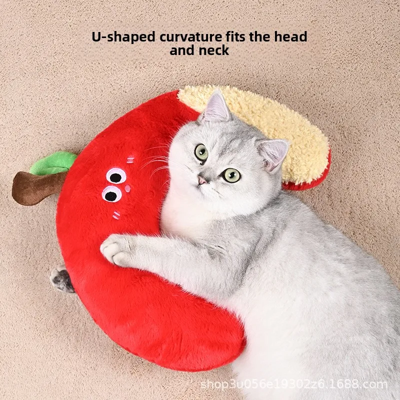 Cat pillow, comfortable sleeping pillow, specially designed for pets and dogs, with extra fleece
