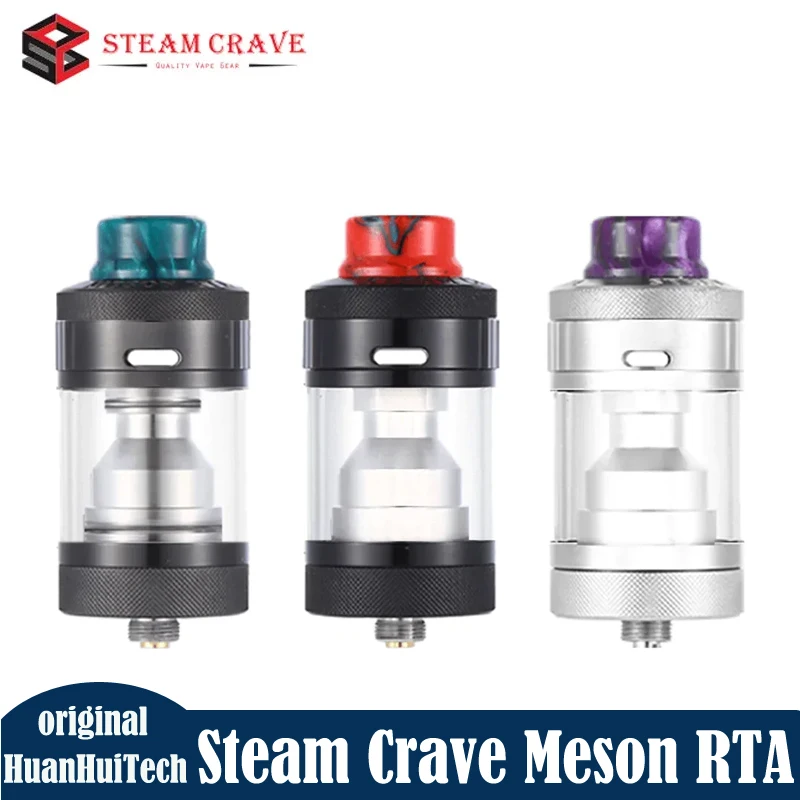 Original Steam Crave Meson RTA Tank Atomizer 25 mm Diameter 5ml/6ml Single Coil 510 Thread RTA For Hadron Lite&Hadron Mini Vape