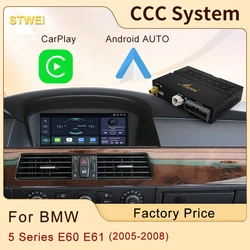 Wireless CarPlay Module Box For BMW CCC 5 Series E60 E61 2005-2008 Car Play Android Auto Mirror Link Front Rear Camera