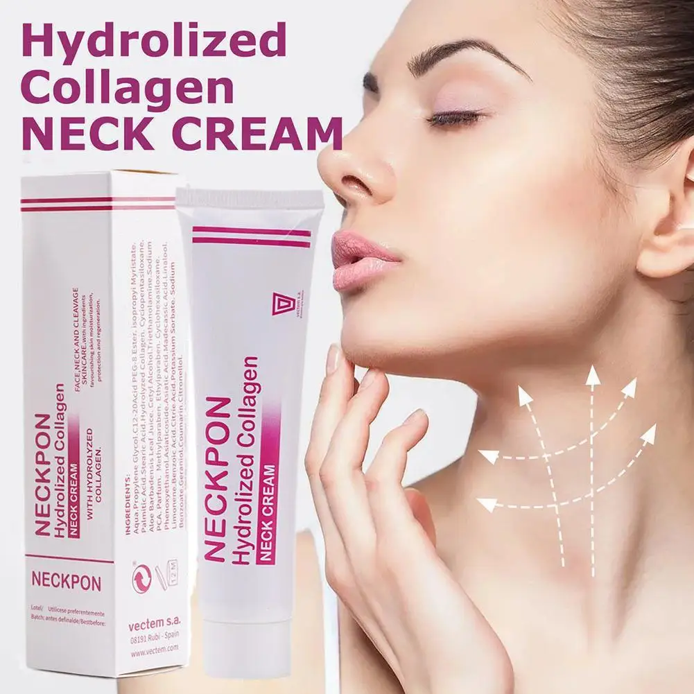 

Hydrolized Collagen Neck Cream For Face Neck Cleavage Skincare Cream With Hydrolized Collagen Vera Anti-aging Cream