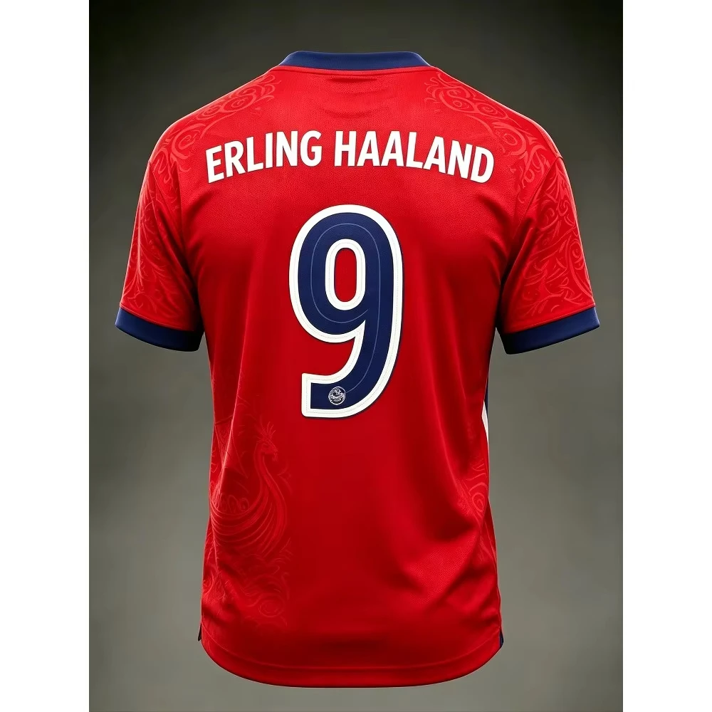 2026 Norwegen-Stil Herren Fußball Sport T-Shirt HAALAND Sonderedition Trikot Outdoor Schnelltrocknendes T-Shirt Freizeitkleidung – Detail 4