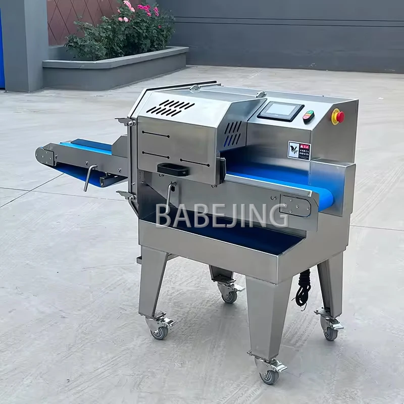 

Industry Fully Automatic Bacon Cutting Machine, Sausage Burger Meat Slicing Machine, Cooked Food Cutting Machine
