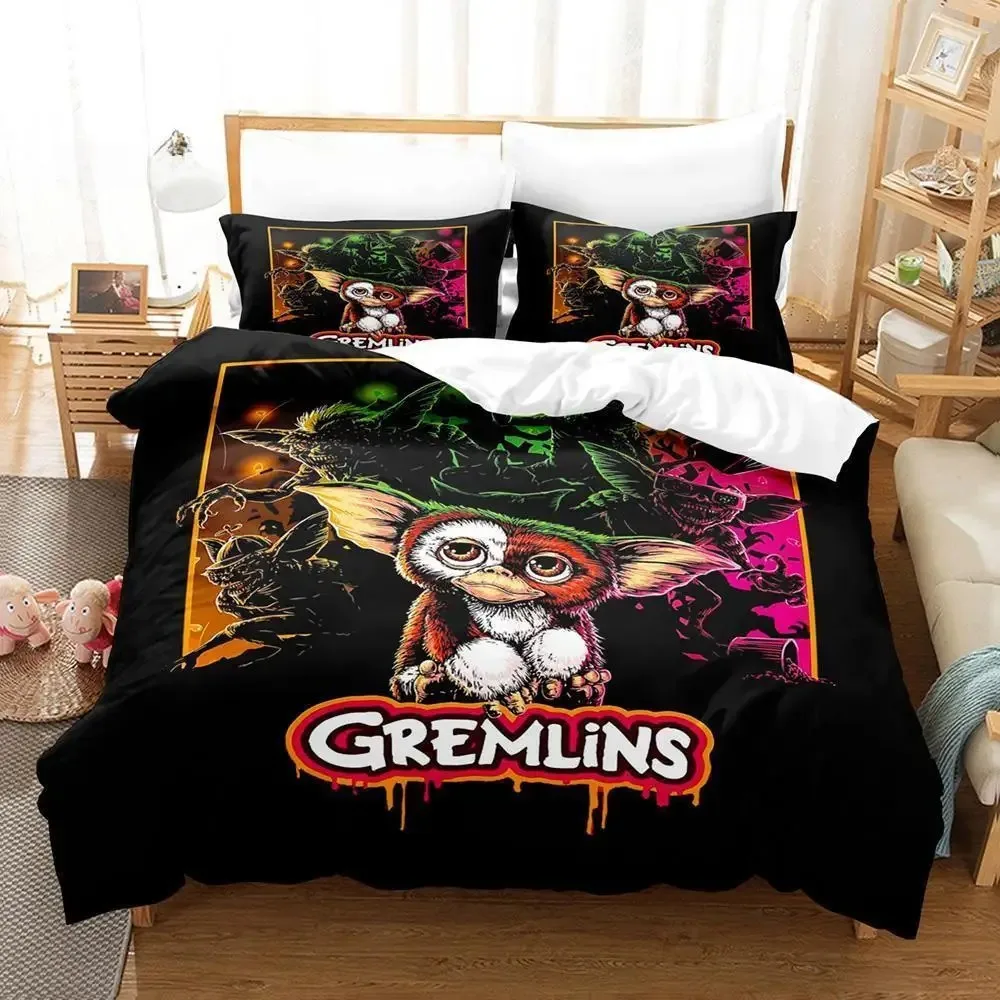 

Gremlins Bedding Set Single Twin Full Queen King Size Bed Set Adult Kid Bedroom Duvet cover Sets 3D Print Anime Bed Sheet Set