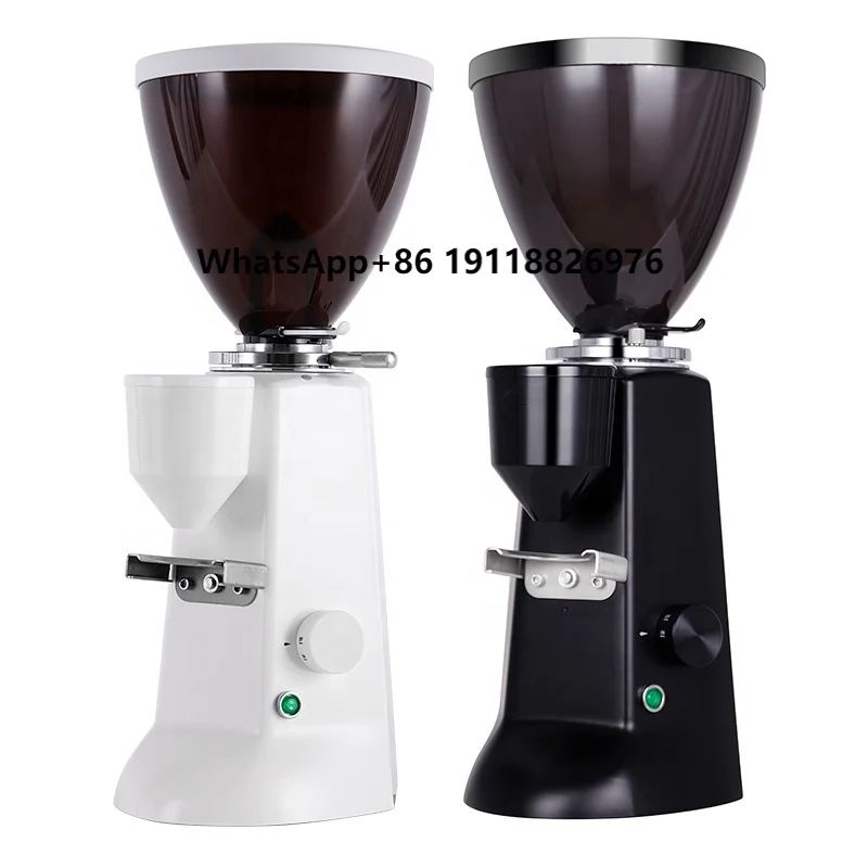 

New Commercial Speciality One-touch 220v 1.2kg Capacity 64mm Flat Burr Semi Automatic Coffee Bean Grinder