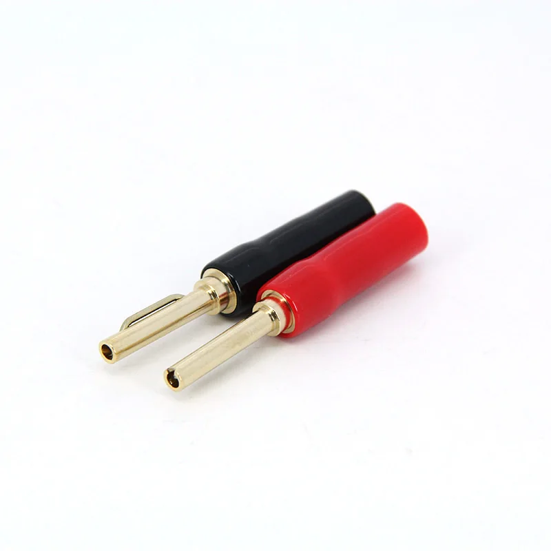 Conectores Banana de sonido Musical, conector de cable de altavoz, conectores Banana chapados en oro de doble tornillo, conector para Cable de altavoz