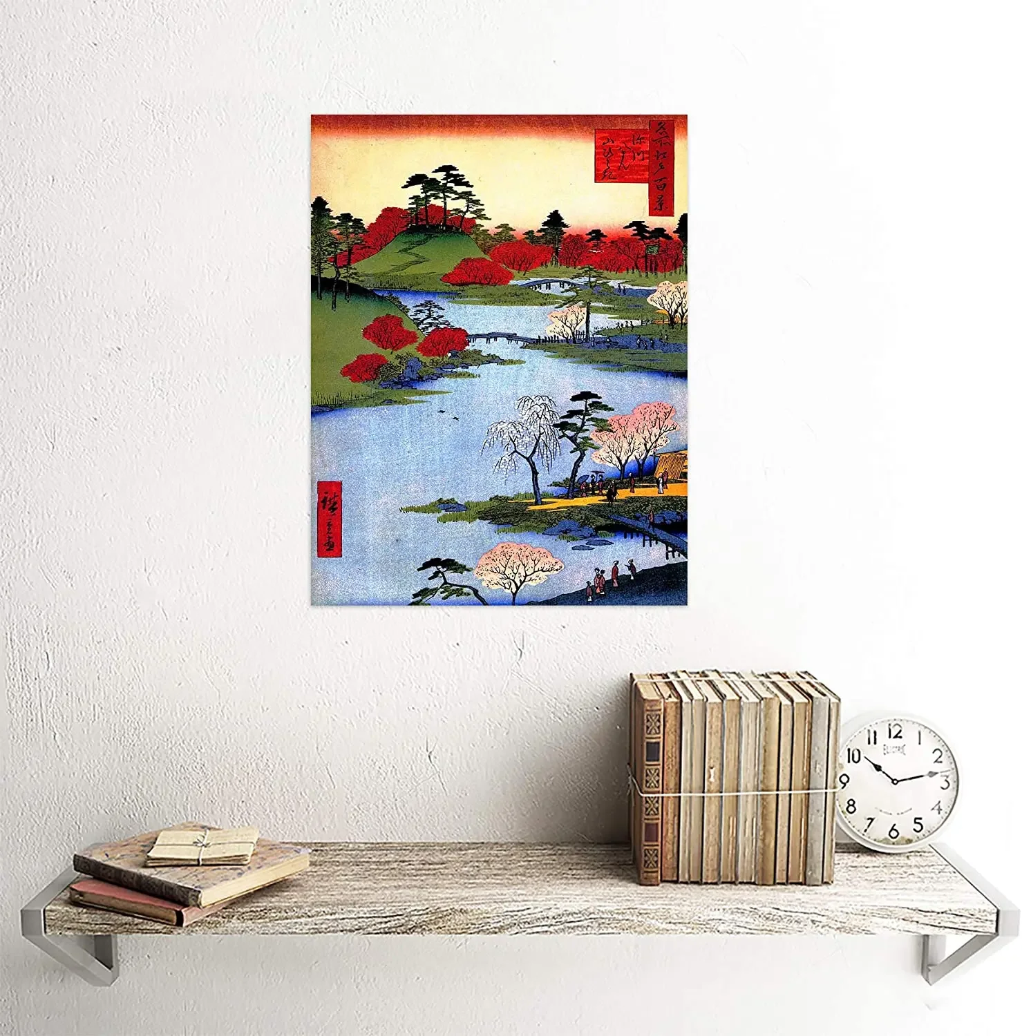 Japanese River Trees Without Wall Art Printed Posters For Home Decor