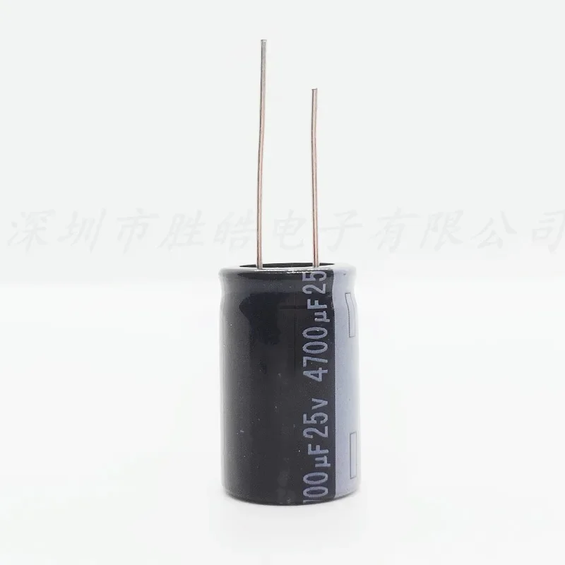 Capacitor eletrolítico de alumínio, 25V4700UF, alta qualidade, volume 16x25mm, 5pcs