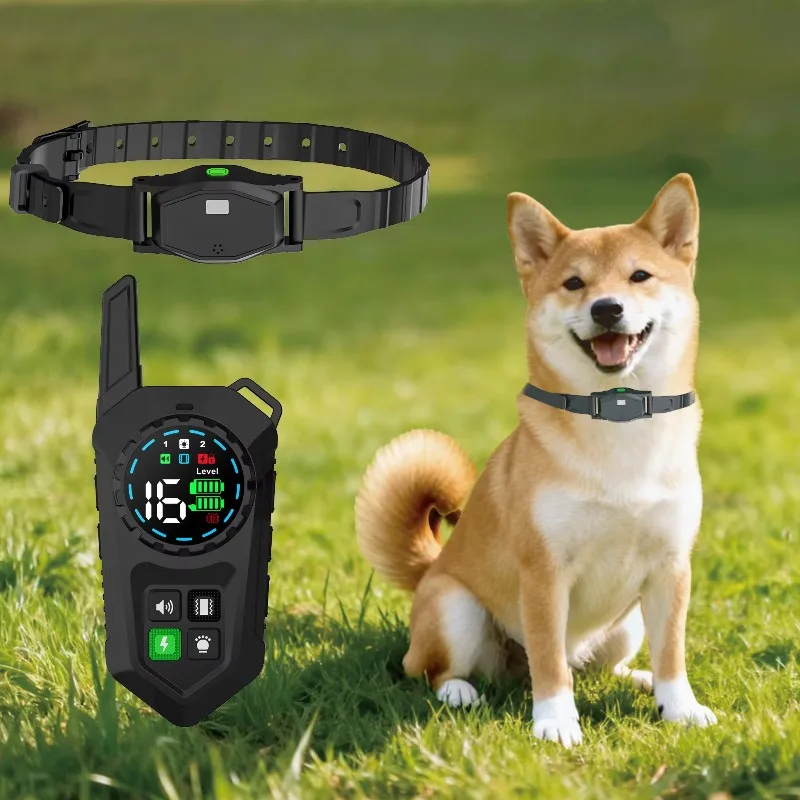 Wireless Pet Containment System IPX7 Waterproof Rechargeable Shock Collar Dog Wireless Electric Fence for Medium and Large Dogs