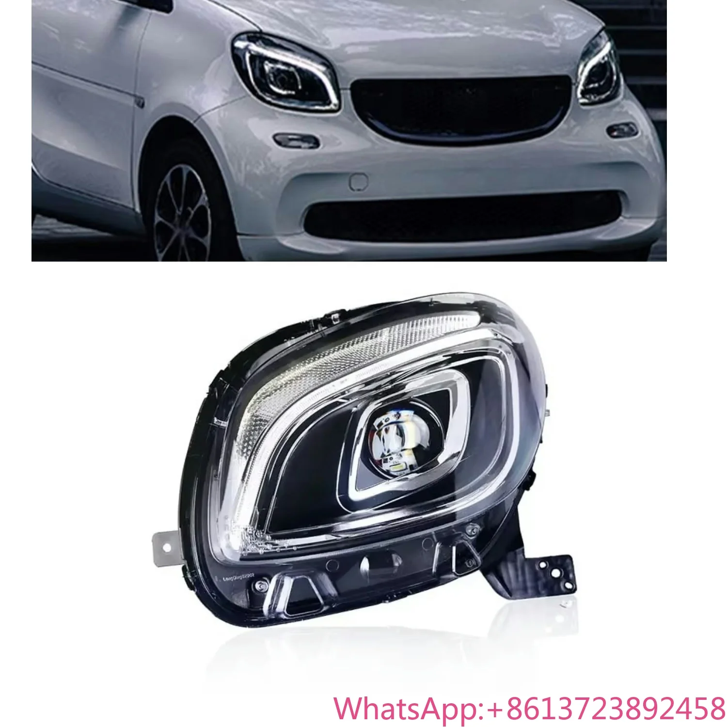 

Smart Fortwo W453 X453 DRL LED 2014-2020 Turn Signal Headlight Head Lamp Modified Upgrade Front Light for Benz