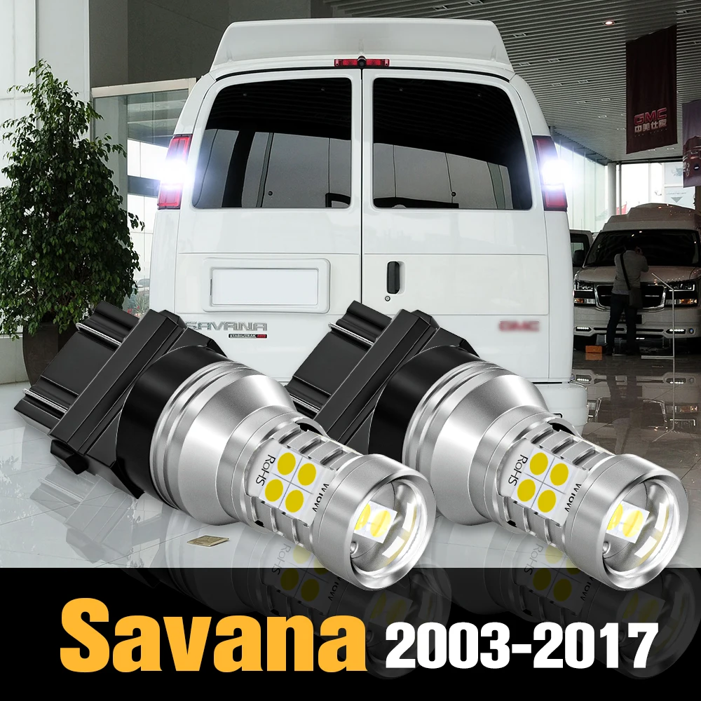 2pcs Canbus LED Reverse Light Backup Lamp Accessories For GMC Savana 2003-2017 2007 2008 2009 2010 2011 2012 2013 2014 2015 2016