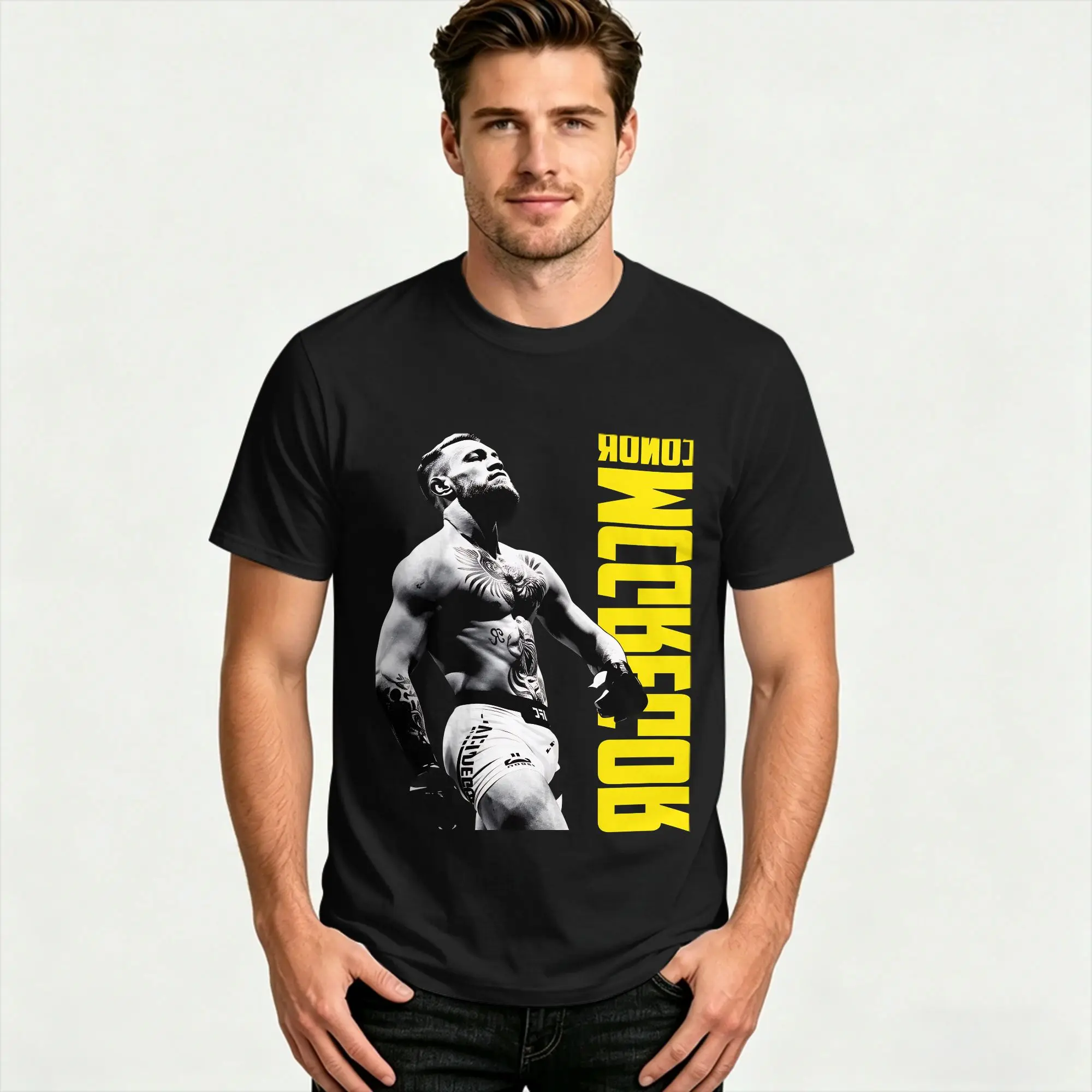 Conor Mcgregor Notorious 100 Cotton T-Shirts  Hip Hop Tee Shirt for Mens Summer Y2K Classic Pattern Short Sleeve Tees