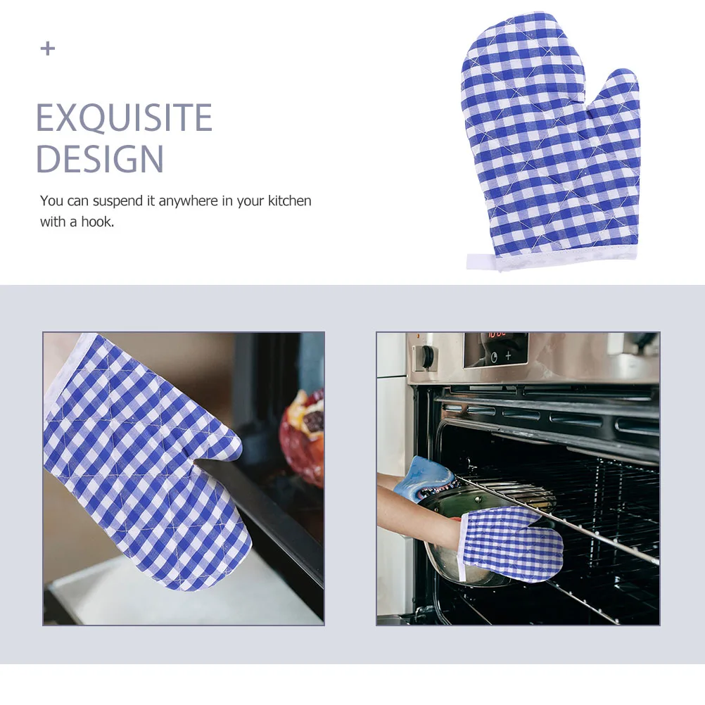 

Insulated Oven Mitts Microwave Ovens Cooking Gloves for Kids Baking Child's Kitchen Micro-wave
