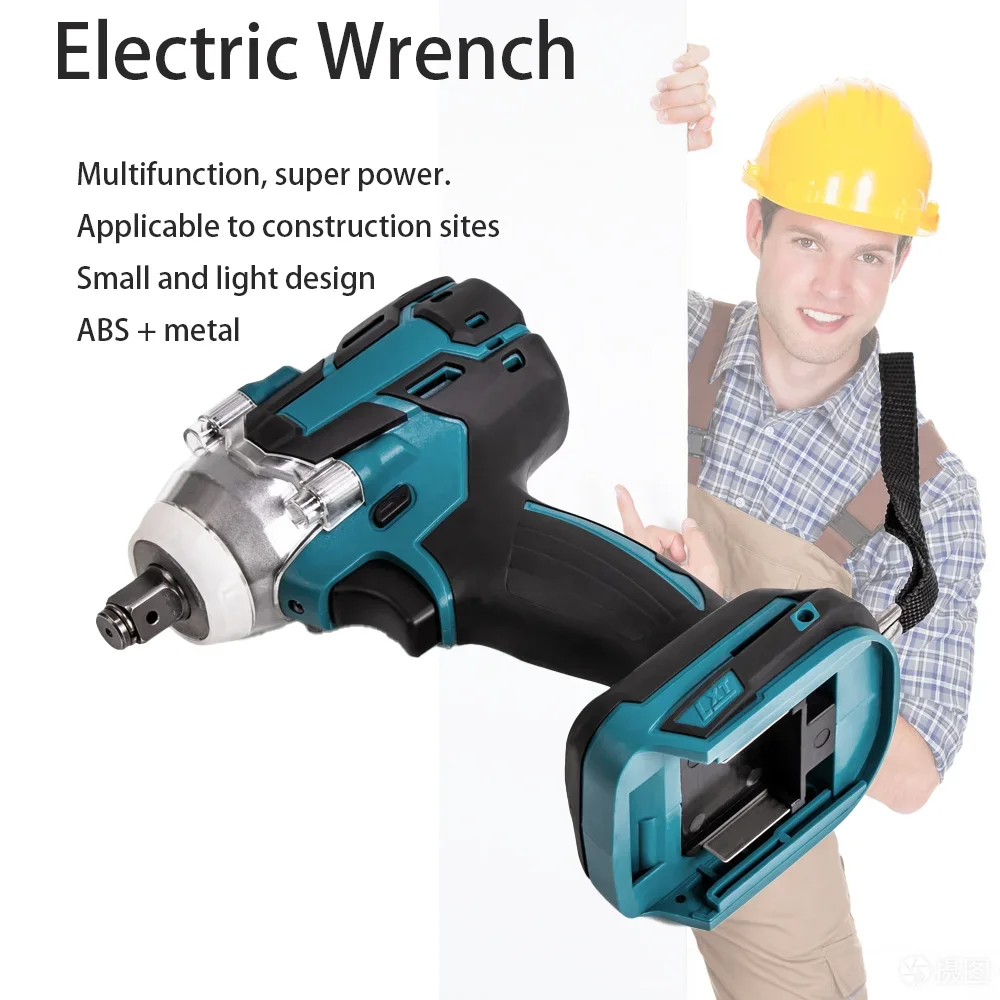 مفتاح ربط كهربائي لاسلكي أداة يدوية بدون فرش الاتحاد الأوروبي بدون بطارية مفتاح طاقة محمول لإصلاح مجموعة جراج المرآب