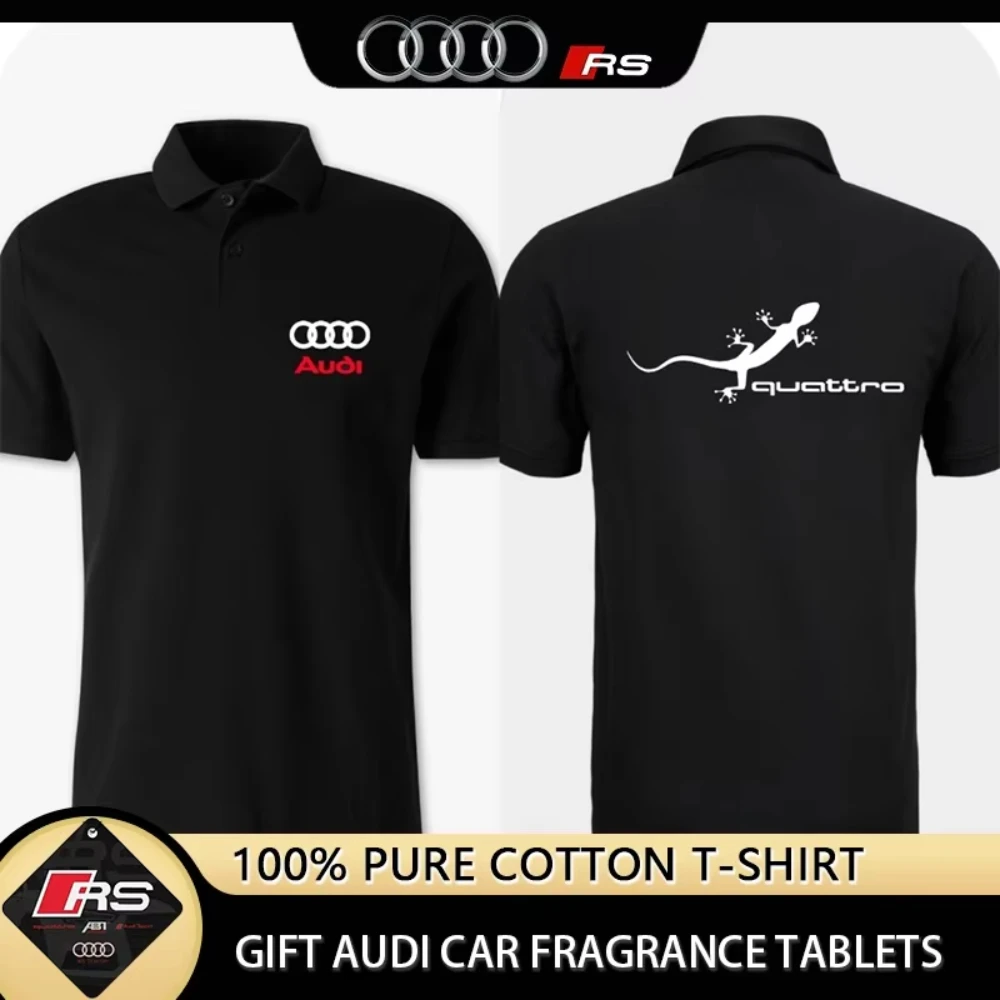 

Audi's Fashionable Polo Shirt with Lizard Pattern Printed Streetwear Is Perfect for Car Enthusiasts for A Casual Summer of 2025
