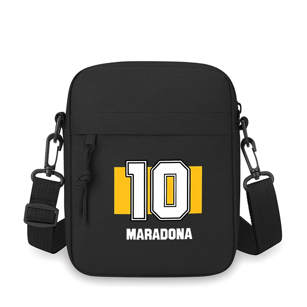 

Number ten,player Maradona name. Men Crossbody Bag Single Shoulder Women Cartoon Anime Film Printing Design Unisex