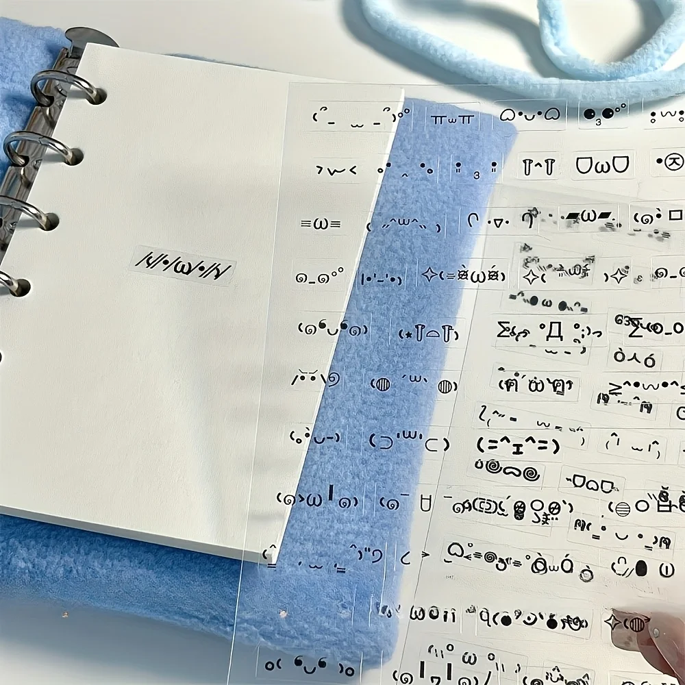10 Blatt niedliche handgezeichnete Emoji-Aufkleber, selbstklebende Aufkleber, unregelmäßige Form, geeignet für Tagebücher und Sammelalben, Anime-Aufkleber – Detail 5