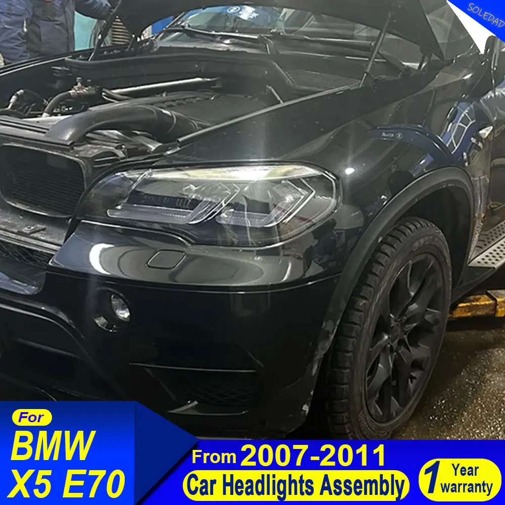 Car Headlights For BMW X5 E70 LED Headlight 2007-2013 Headlights X5 DRL Turn Signal High Beam Double L All LED Projector Lens