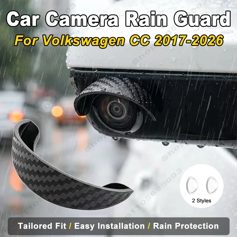 Protecteur d'objectif de caméra de voiture anti-poussière, anti-rayures, housse imperméable, autocollant pour Volkswagen CC 2017 – 2026, 2 pièces