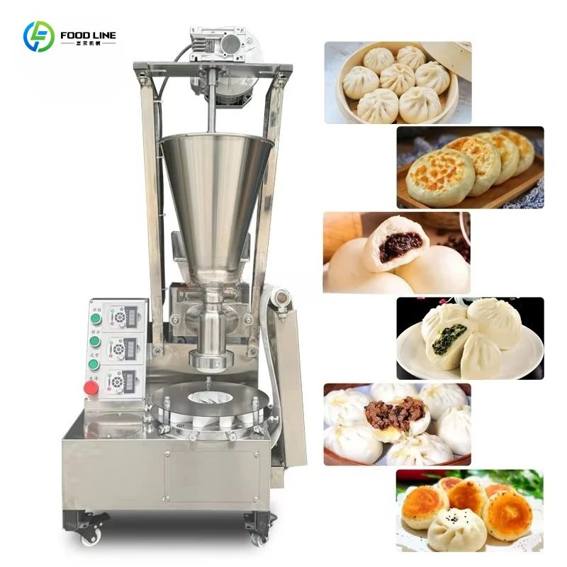 FL 2026 New Automatic Baozi Machine Commercial Stuffed Bun Maker For Momo Bakpao Restaurant Food Truck & School Restaurant Use
