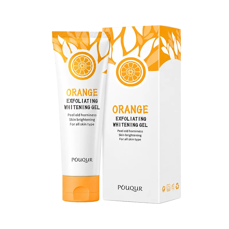 Orangefarbenes Peeling-Gel, Entferner abgestorbener Flecken, Aufhellung der Peeling, 50 g, sanfte Reparatur, Peeling, Aufhellung, feuchtigkeitsspendende Feuchtigkeitscreme, koreanische Hautpflege – Detail 7