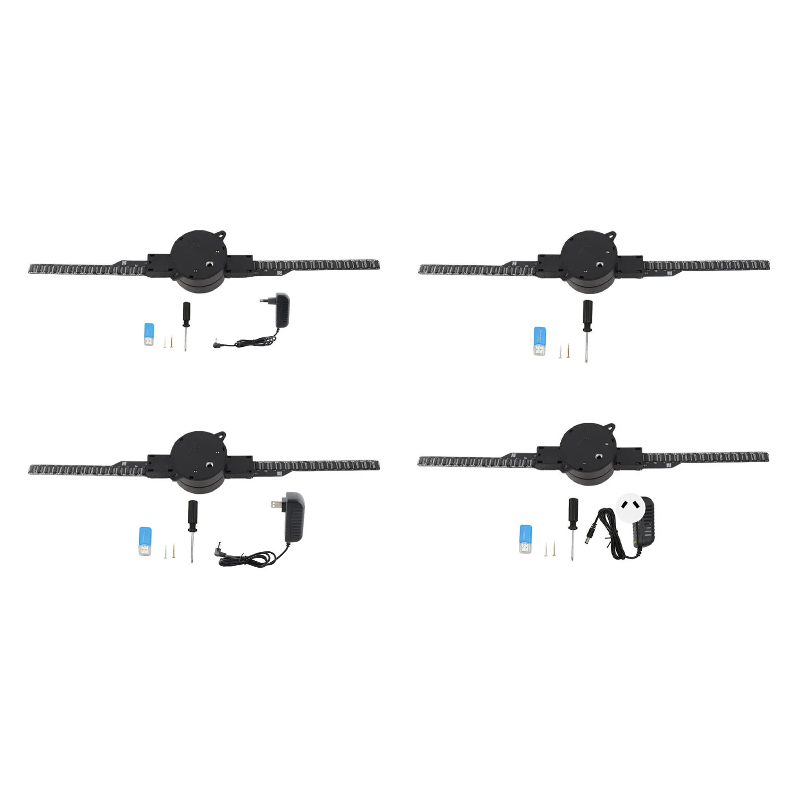 3D Hologram Fan WiFi Projector 3D LED Hologram Fan WiFi Projector 100‑240V 2000x224 for Business Store Advertising Machine
