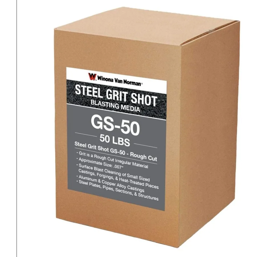 

Steel Grit GS-50 - Rough Cut Shot - Extra Coarse - Sandblasting Media 50lbs