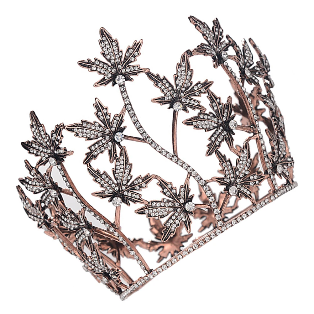 

Элегантная корона невесты со стразами, свадебный головной убор, аксессуары для волос, ювелирные изделия с кристаллами в стиле барокко, обруч, ретро-дизайн