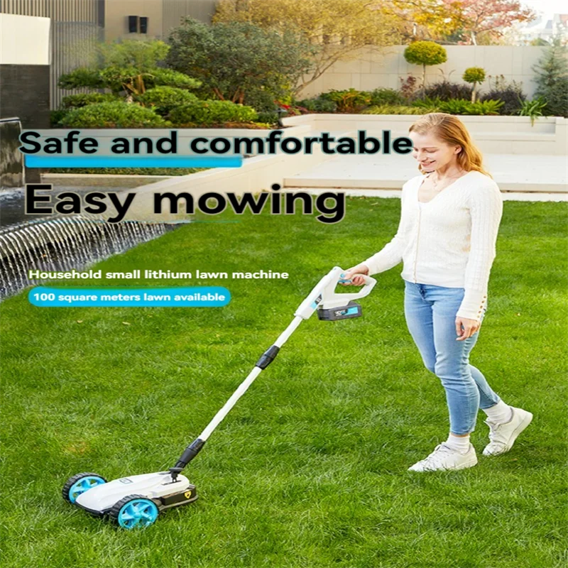 

Lawn Mower Rechargeable Lawn Mowing Machine Small Household Brushless Electric Trimmer Garden Tools