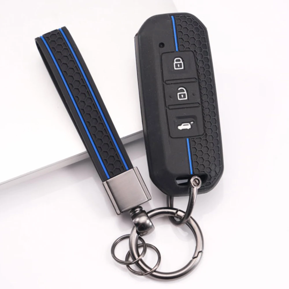 Key Fob Case With Wrist Strap For Chevrolet Captiva Turbo Groove Blazer Enjoy Optra For Baojun 510 560 730 RS-5 Full Coverage