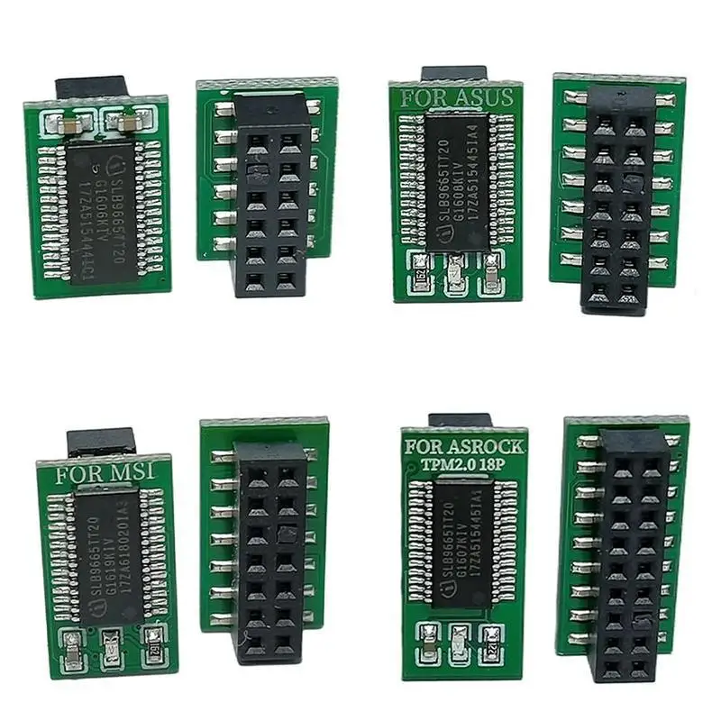 Moduł Tpm 12 14 18 20 Pin LPC dla ASUS MSI gigabajt ASRock szyfrowania moduł bezpieczeństwa karta zdalna TPM 2.0 moduł