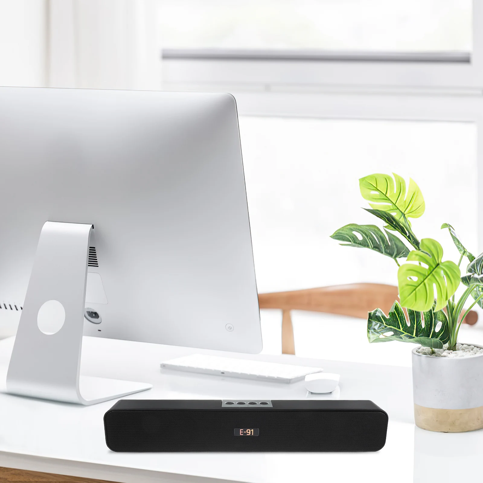 

Upgraded 10W Wireless Speaker 5.0 Bass Stereo Soundbar Aux Fm Usb Built-In Dual Connection Anti-Magnetic Chip
