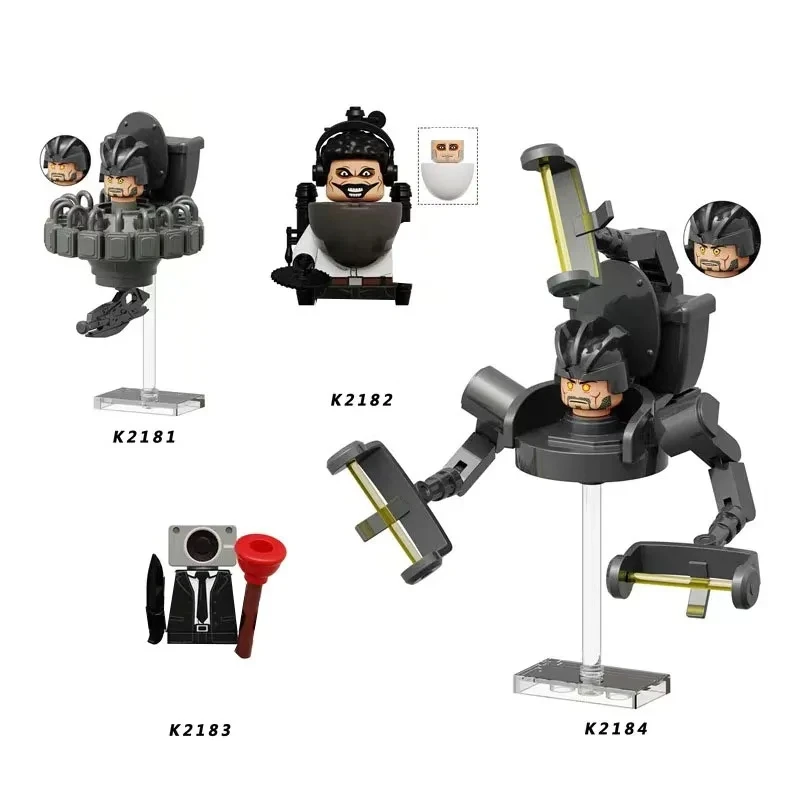 2026 Nieuwe Skibidi Toilet Man Figuren Blokken TvMan Titan Cameraman Speakerman Puzzle Stenen Actiefiguren Model Speelgoed Verjaardagscadeau