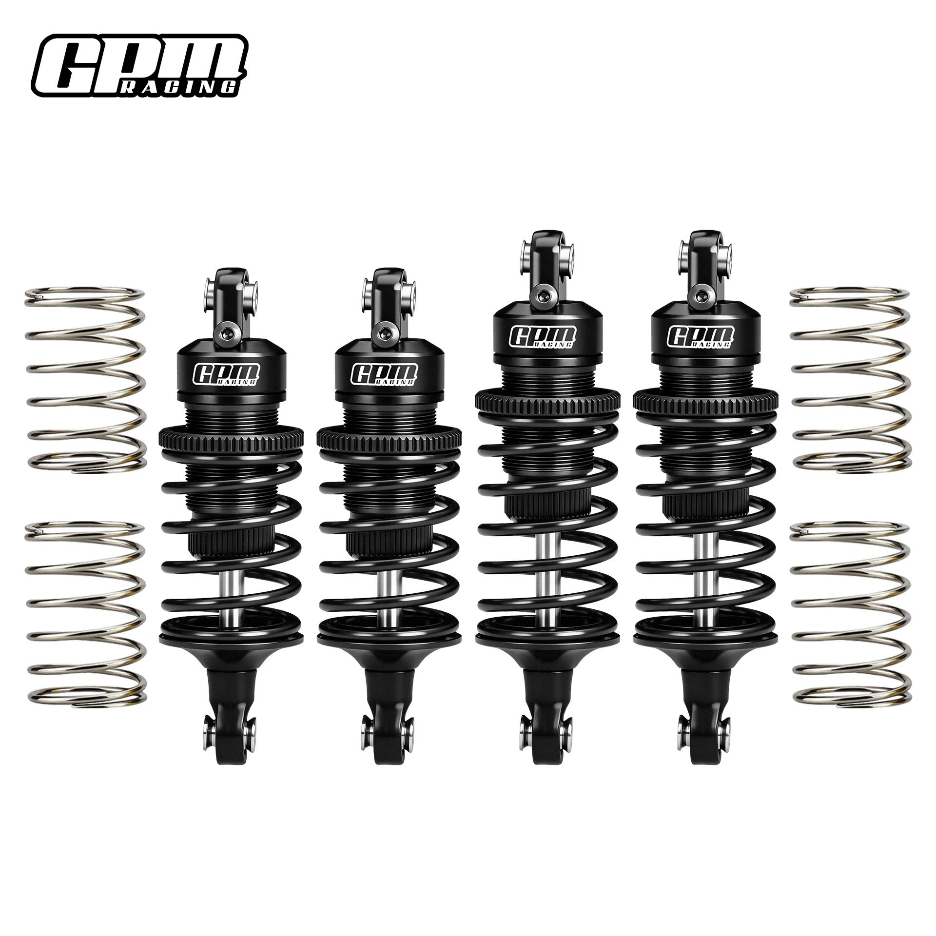 GPM 6061 ALLOY FRONT (58MM)+REAR (60MM) OIL FILLED ULTRA SHOCKS FOR TRAXXAS 1/10 FORD GT 4-TEC 2.0/3.0 / Ford Mustang GT / Toyot