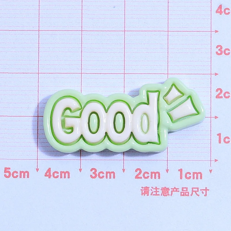 10pcs New Wish Words Tag Resin Flatback Cabochons for Jewelry Making Kawaii Pink Envelope Good Nice Mom Sweet Badge Slime Charms