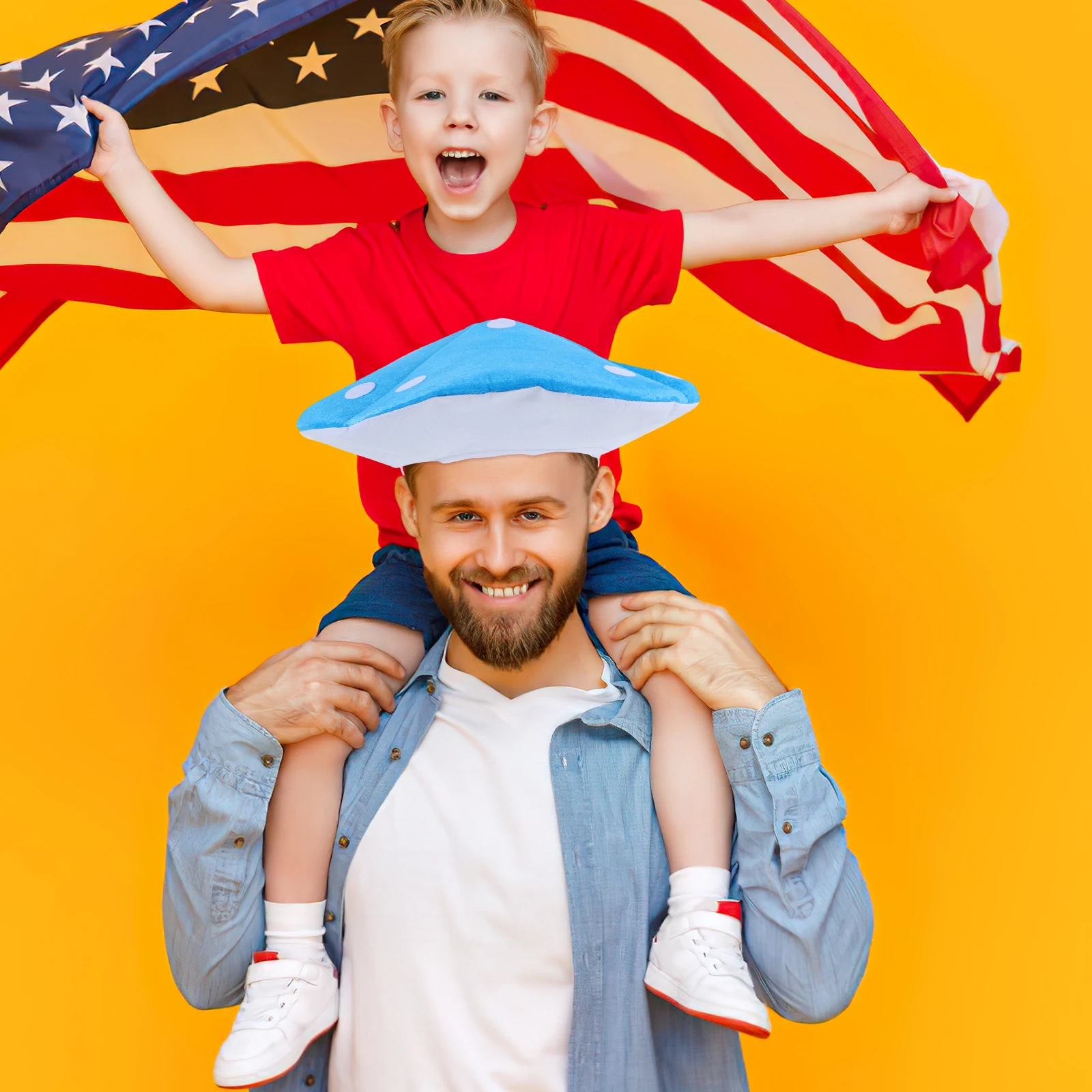 

Mushroom Hat Headwear Costume Prop for Adults Kids Halloween Cosplay Stage Party Accessories Blueberry Beret Large Cap Toddler