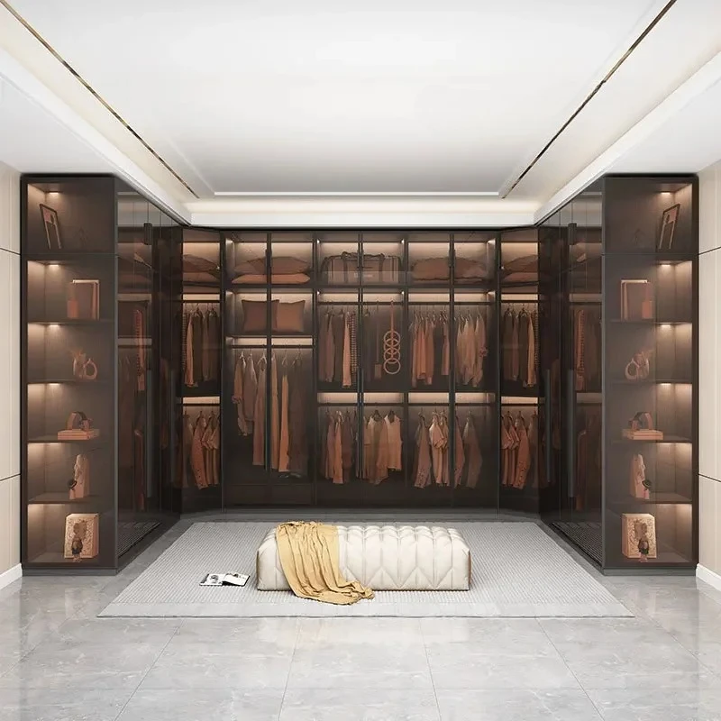 Aufbewahrungsregale mit Glastüren, Schränke, Kleiderschränke, Stützschrank, Heim-Schlafzimmermöbel, YL Ju Organizer, Unterwäsche-Garderobenschrank