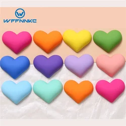 WFFNNKC 10Pcs Colorful Love Heart Resin Patch Jewelry DIY Craft Supplies Kids Hair Accessories Shoes Clothing Ornament Materials