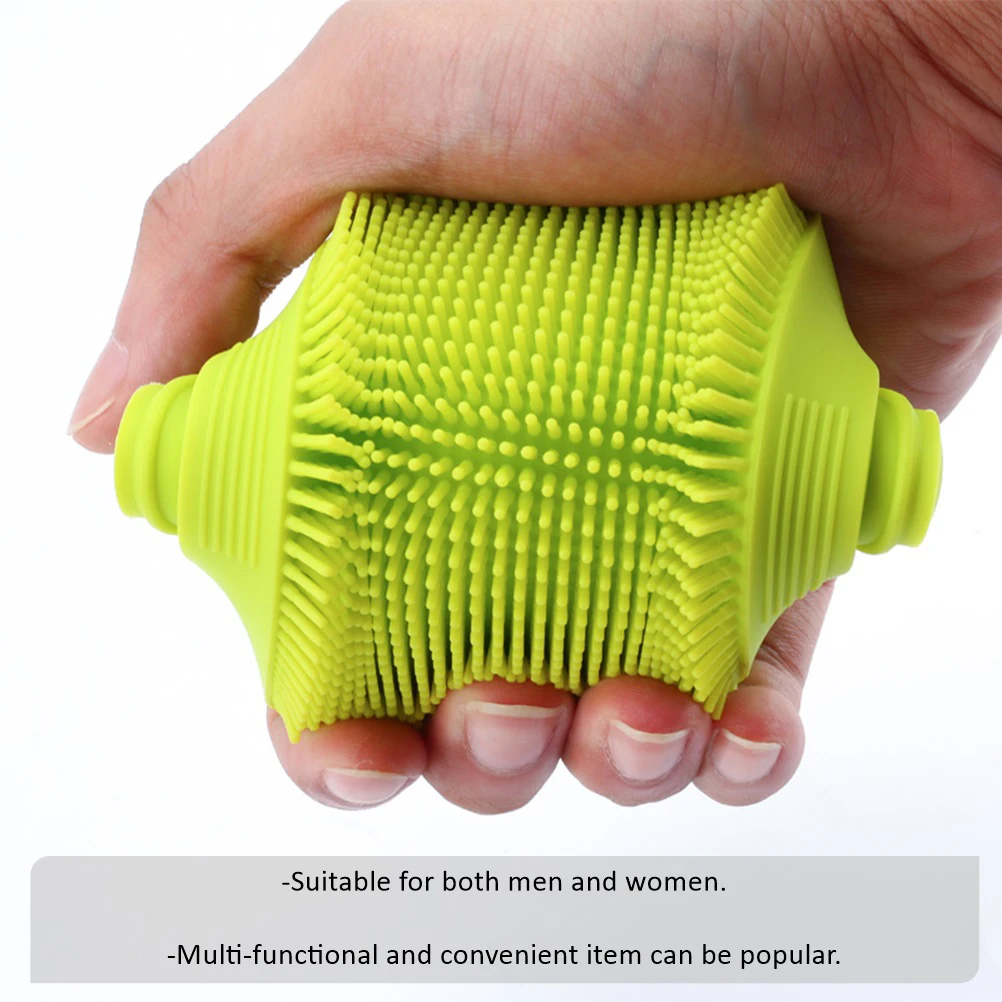 

2pcs Silicone Bath Brush Exfoliator Holder Lid Multi-functional Callus Remover Body Scrub Silica Gel Box