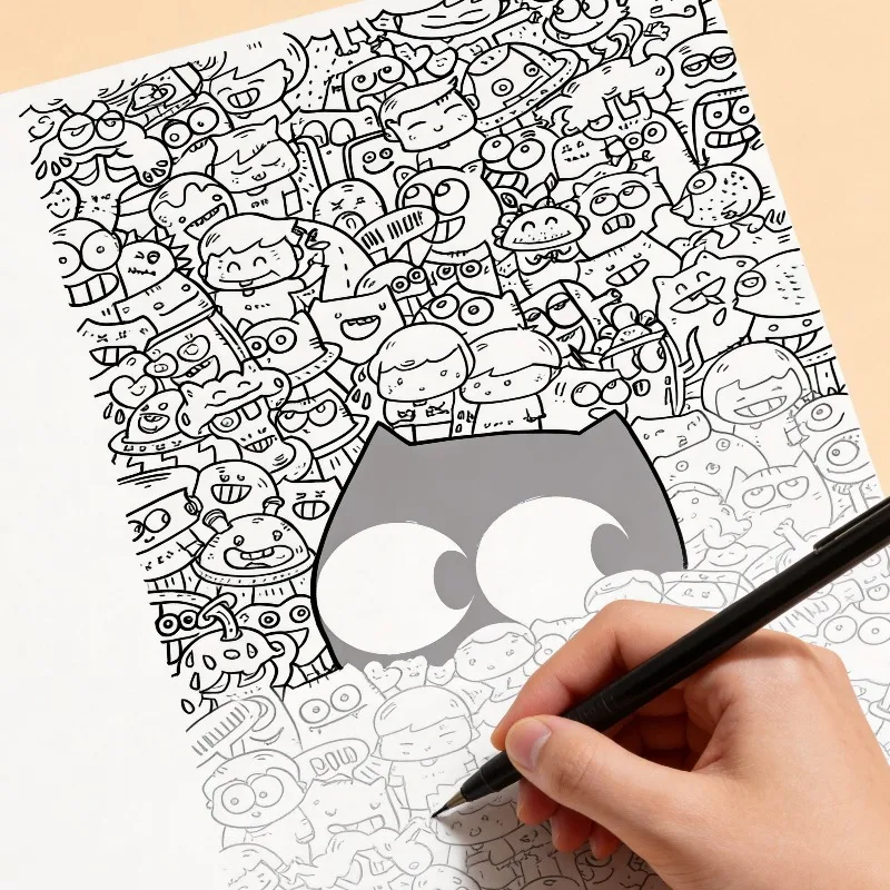 A Creative Art Graffiti Decompression Drawing Album 21  Funny Patterns Can Bring You Peaceful and Creative Spiritual Release