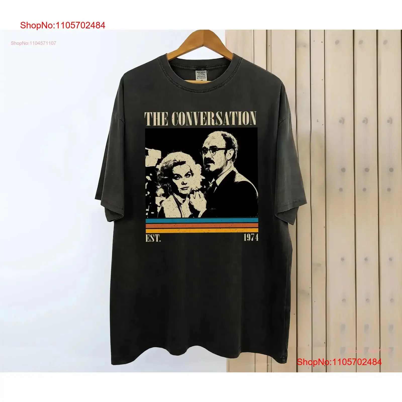The Conversation Movie T Shirt Vintage Retro Classic s for him vintage Washed fashion Versatile Stylish Breathable