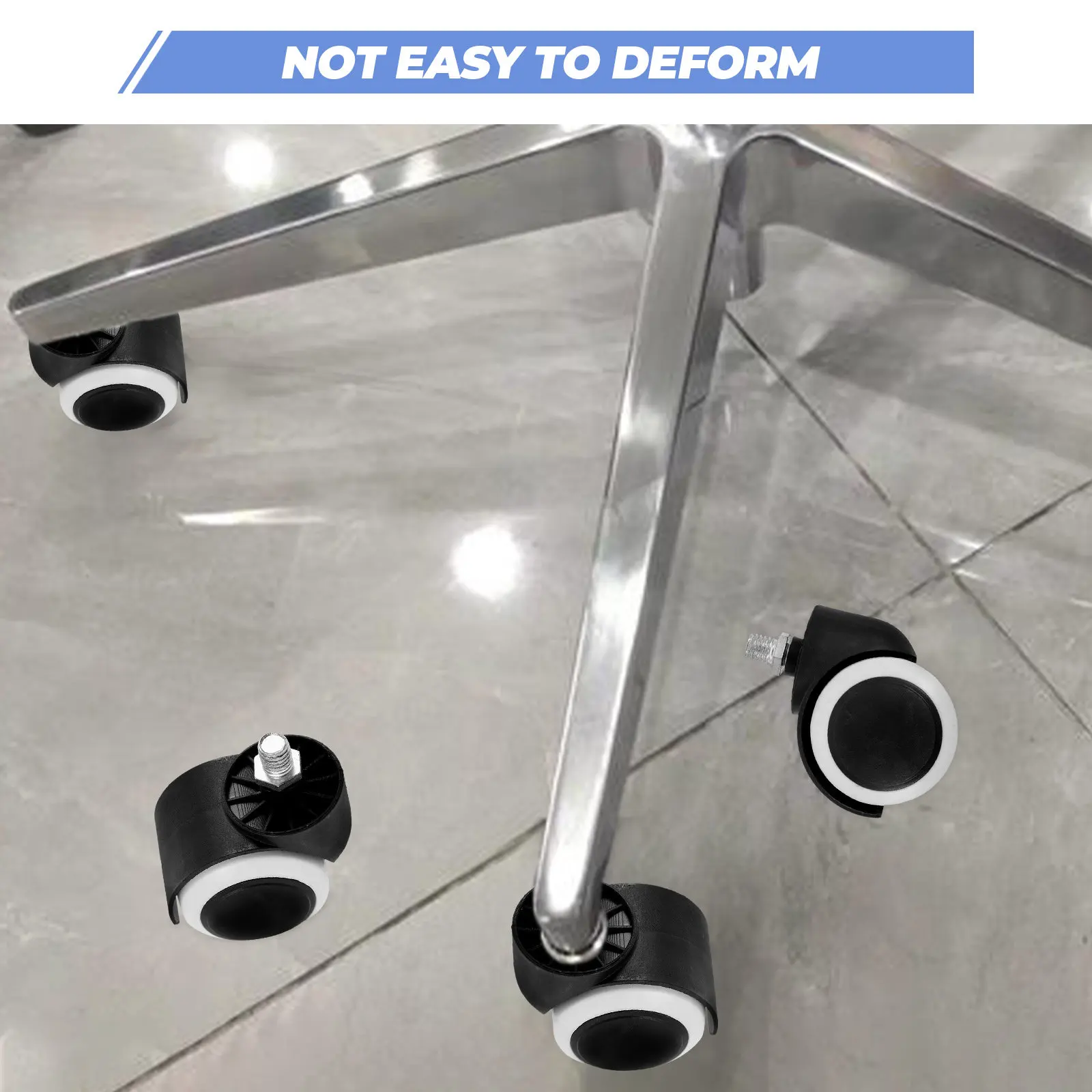 4Pcs Iv Pole Replacement Wheels Heavy Duty Plastic Metal Construction Smooth Swivel Movement Compatible with Infusion Pumps Iv