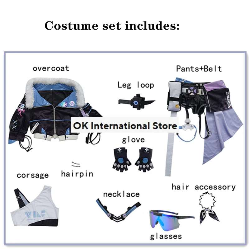 Zilveren Wolf Cosplay Kostuum Honkai Star Rail Game Suit Carnaval Uniform Pruik Anime Halloween Kostuums Vrouwen Feest Outfit